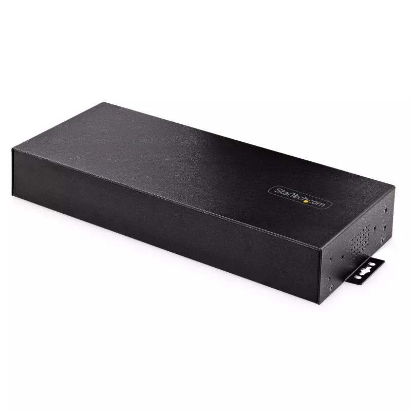 StarTech.com 16 prievadų pramoninis USB 3.0 šakotuvas 5Gbps, metalinis, DIN/bėgelis/stovo montavimas, ESD apsauga, gnybtų bloko maitinimas, iki 120W bendras USB įkrovimas, dviejų pagrindinių kompiuterių perjungimas