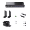 StarTech.com 16 prievadų pramoninis USB 3.0 šakotuvas 5Gbps, metalinis, DIN/bėgelis/stovo montavimas, ESD apsauga, gnybtų bloko maitinimas, iki 120W bendras USB įkrovimas, dviejų pagrindinių kompiuterių perjungimas