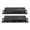 „StarTech.com“ HDMI per šviesolaidį plėtiklio rinkinys, 4K 60Hz iki 3300 pėdų/1 km (vienmodis) arba 1000 pėdų/300 m (daugiamodis) LC šviesolaidis, HDR, HDCP, 3,5 mm garso/RS232/IR plėtiklis, siųstuvas ir imtuvas