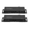 „StarTech.com“ HDMI per šviesolaidį plėtiklio rinkinys, 4K 60Hz iki 3300 pėdų/1 km (vienmodis) arba 1000 pėdų/300 m (daugiamodis) LC šviesolaidis, HDR, HDCP, 3,5 mm garso/RS232/IR plėtiklis, siųstuvas ir imtuvas