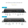 „StarTech.com“ HDMI per šviesolaidį plėtiklio rinkinys, 4K 60Hz iki 3300 pėdų/1 km (vienmodis) arba 1000 pėdų/300 m (daugiamodis) LC šviesolaidis, HDR, HDCP, 3,5 mm garso/RS232/IR plėtiklis, siųstuvas ir imtuvas
