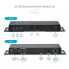 „StarTech.com“ HDMI per šviesolaidį plėtiklio rinkinys, 4K 60Hz iki 3300 pėdų/1 km (vienmodis) arba 1000 pėdų/300 m (daugiamodis) LC šviesolaidis, HDR, HDCP, 3,5 mm garso/RS232/IR plėtiklis, siųstuvas ir imtuvas