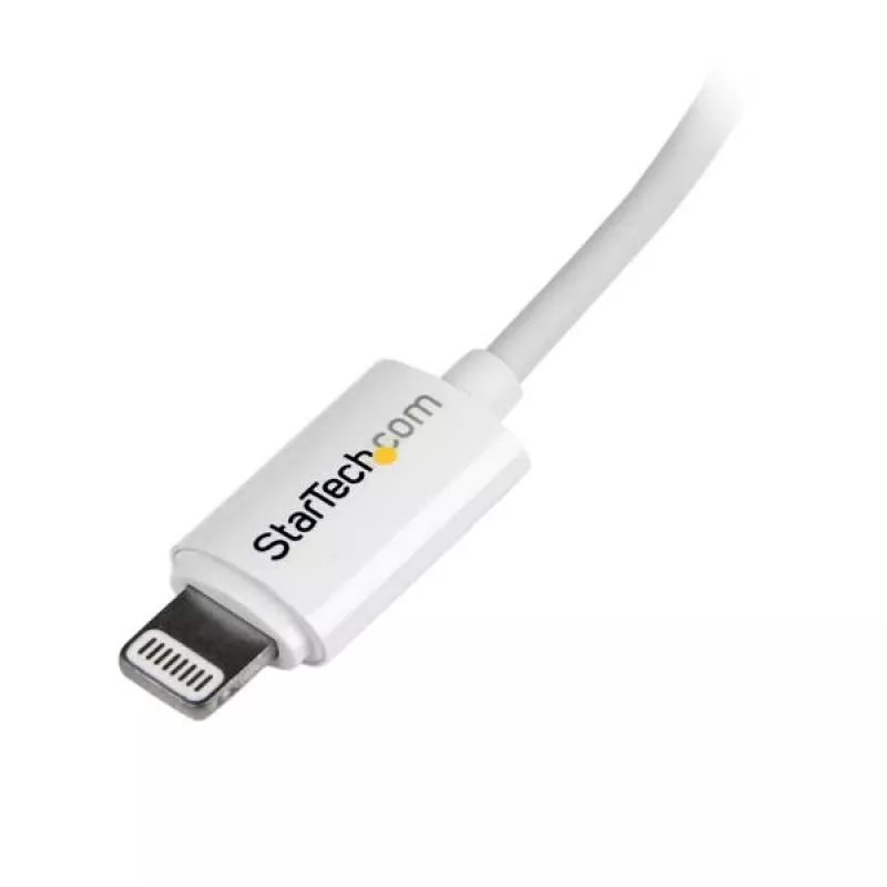 StarTech.com 2 m USB į Lightning laidas – ilgas iPhone/iPad/iPod įkrovimo laidas – Lightning į USB – Apple MFi sertifikuotas – baltas