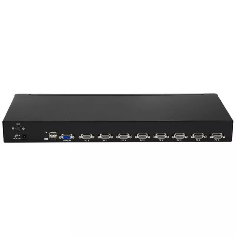 StarTech.com 8 prievadų 1U stelažinis USB KVM jungiklio rinkinys su OSD ir kabeliais