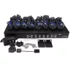StarTech.com 8 prievadų 1U stelažinis USB KVM jungiklio rinkinys su OSD ir kabeliais
