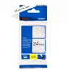 Juostelė etiketėms Brother TZE-SE5 – 24 mm x 8 m, juoda ant baltos