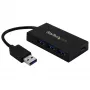 StarTech.com 4 prievadų USB 3.0 šakotuvas – USB Type-A šakotuvas su 1x USB-C ir 3x USB-A prievadais (SuperSpeed 5Gbps) – maitinamas per USB – USB 3.2 Gen 1 adapteris – nešiojamas / nešiojamojo kompiuterio USB šakotuvas