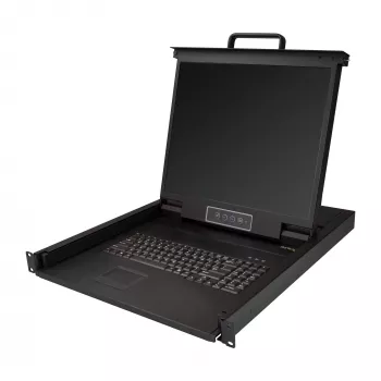 „StarTech.com“ 1U konsolė su 19 colių LCD ekranu, VGA KVM, USB, 1280x1024, 250 cd/m²