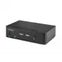StarTech.com 2 prievadų DisplayPort KVM jungiklis, 8K 60Hz / 4K 144Hz, vienas ekranas, DP 1.4, 2x USB 3.0 prievadai, 4x USB 2.0 HID prievadai, mygtukas ir klavišų kombinacijos, TAA atitiktis, nepriklausomas nuo OS, metalinis korpusas