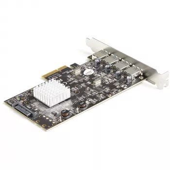 StarTech.com 4 prievadų USB PCIe kortelė - 10Gbps USB 3.1/3.2 Gen 2 Type-A PCI Express plėtinio kortelė su 2 valdikliais - 4x USB-A - USB PCIe papildymo adapterio kortelė - Windows/Mac/Linux