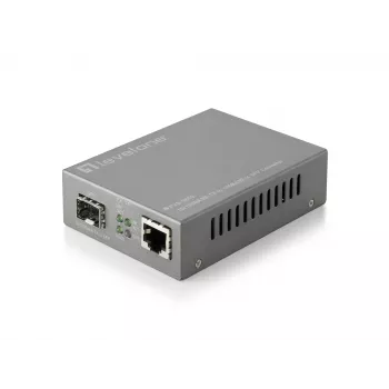 LevelOne RJ45 į SFP valdomas greitas eterneto medijos keitiklis