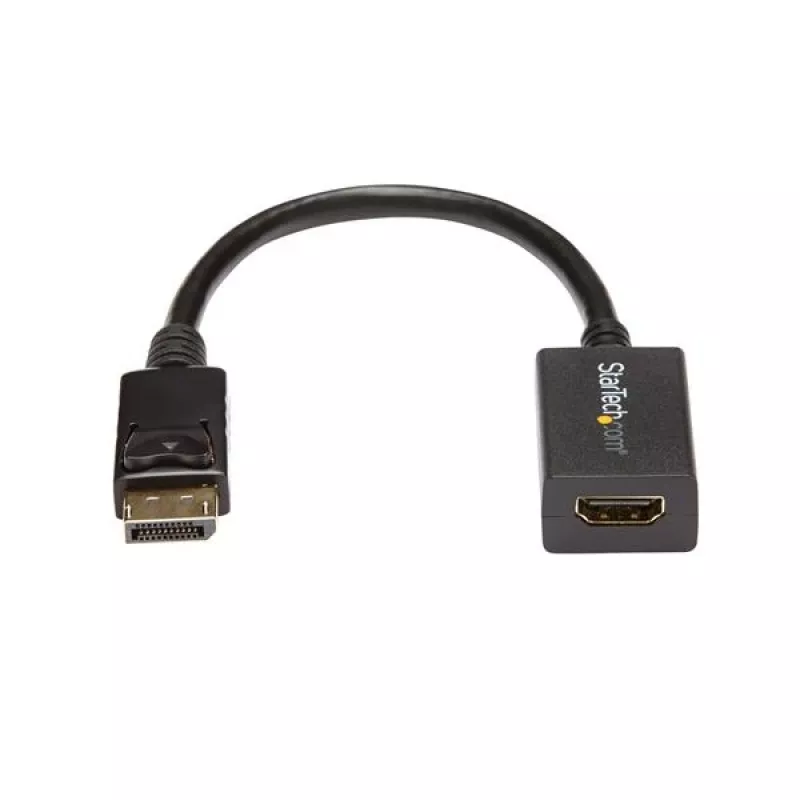 StarTech.com DisplayPort į HDMI adapteris – DP 1.2 į HDMI vaizdo keitiklis 1080p – DP į HDMI monitorių/TV/ekraną laidas adapteris – pasyvus DP į HDMI adapteris – fiksuojanti DP jungtis