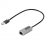 StarTech.com USB 3.0 į Gigabit Ethernet tinklo adapteris - 10/100/1000 Mbps, USB į RJ45, USB 3.0 į LAN adapteris, USB 3.0 Ethernet adapteris (GbE), 11 colių integruotas kabelis, tvarkyklių diegimo nereikia
