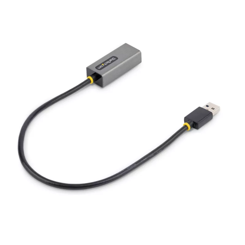 StarTech.com USB 3.0 į Gigabit Ethernet tinklo adapteris - 10/100/1000 Mbps, USB į RJ45, USB 3.0 į LAN adapteris, USB 3.0 Ethernet adapteris (GbE), 11 colių integruotas kabelis, tvarkyklių diegimo nereikia
