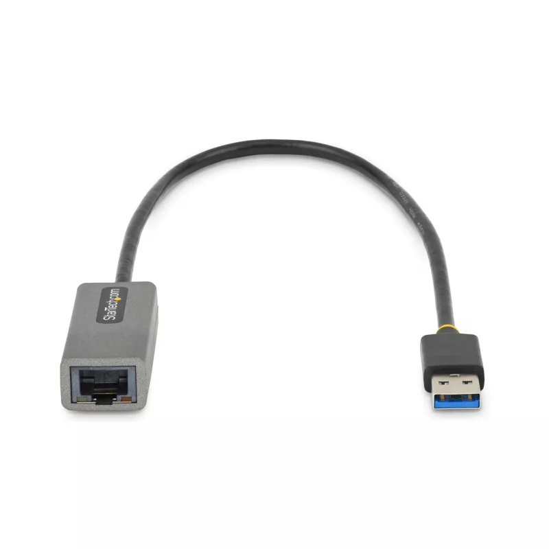 StarTech.com USB 3.0 į Gigabit Ethernet tinklo adapteris - 10/100/1000 Mbps, USB į RJ45, USB 3.0 į LAN adapteris, USB 3.0 Ethernet adapteris (GbE), 11 colių integruotas kabelis, tvarkyklių diegimo nereikia