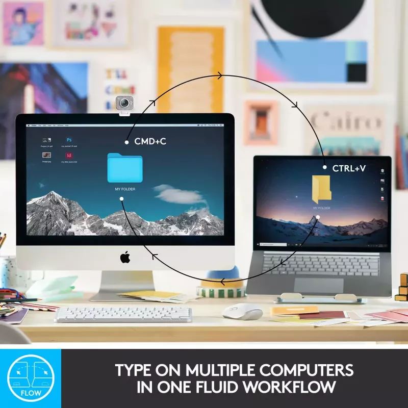 Logitech MX Keys Mini belaidė apšviesta klaviatūra mini QWERTY