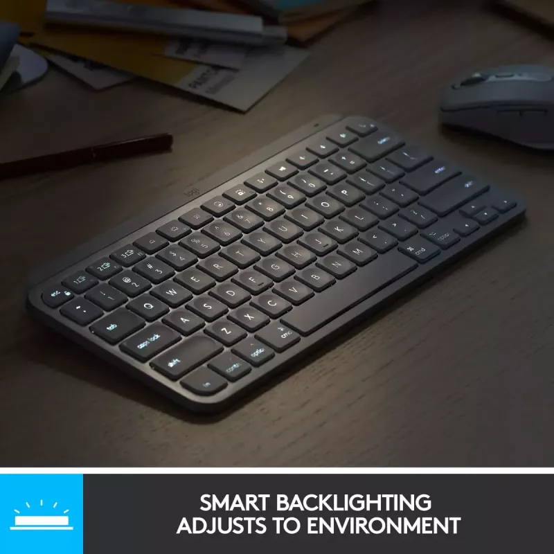 Logitech MX Keys Mini belaidė apšviesta klaviatūra mini QWERTY