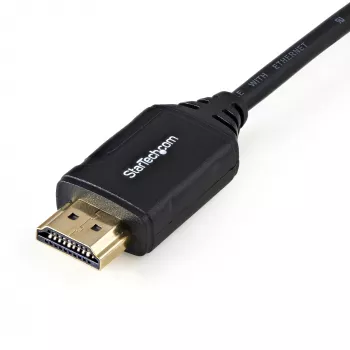 StarTech.com 1,6 pėdų (50 cm) Premium sertifikuotas HDMI 2.0 laidas su Ethernet – didelės spartos itin HD 4K 60 Hz HDMI laidas HDR10 – HDMI jungtis (vyriškas/vyriškas) – UHD monitoriams, televizoriams, ekranams