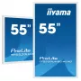 iiyama TF5539UHSC-W1AG ženklų ekranas 139,7 cm (55 col.) LED 500 cd/m² 4K Ultra HD baltas liečiamas 24/7
