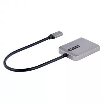 StarTech.com USB-C į dvigubą DisplayPort 1.4 adapteris, USB Type-C kelių monitorių MST centras, dvigubas 5K 60Hz DP nešiojamojo kompiuterio ekrano plėtiklis / skirstytuvas, HDR, ilgas įmontuotas kabelis – tik Windows