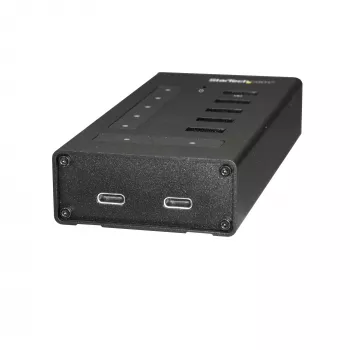 StarTech.com 7 prievadų USB C šakotuvas - USB Type-C į 2x USB-C/5x USB-A - komercinis metalinis USB 3.0 šakotuvas - SuperSpeed USB 3.2 Gen 1 (5 Gbps) - su maitinimu - BC 1.2 greitasis įkrovimas - tvirtinamas/tvirtas