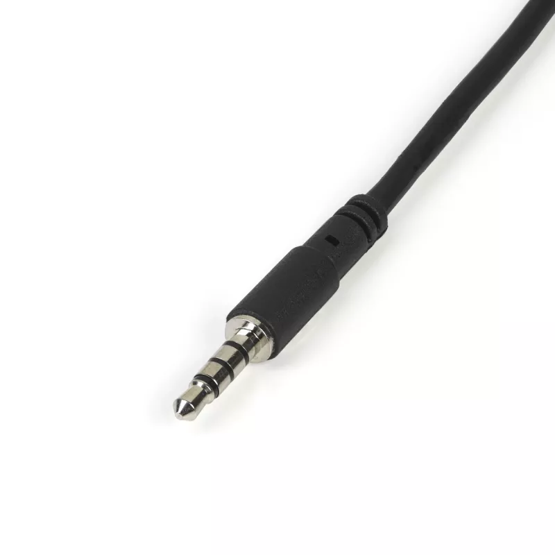 StarTech.com adapteris ausinėms su atskirais ausinių ir mikrofono kištukais – 3,5 mm 4 kontaktų į 2x 3 kontaktų 3,5 mm M/M