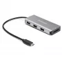 StarTech.com USB-C 3 prievadų 10Gbps šakotuvas su SD kortelių skaitytuvu - 3x USB-A ir 1x SD lizdas - nešiojamas USB 3.2 Gen 2 tipo C adapterio šakotuvas - nešiojamojo kompiuterio šakotuvas - maitinamas iš USB - suderinamas su Thunderbolt 3