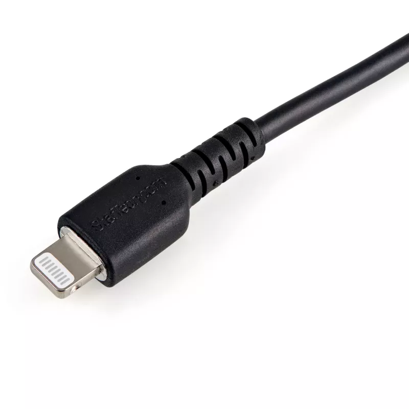 StarTech.com 15 cm USB-A į Lightning laidas – itin tvirtas, aramido pluoštu sustiprintas, Apple MFi sertifikuotas (juodas)