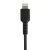 StarTech.com 15 cm USB-A į Lightning laidas – itin tvirtas, aramido pluoštu sustiprintas, Apple MFi sertifikuotas (juodas)