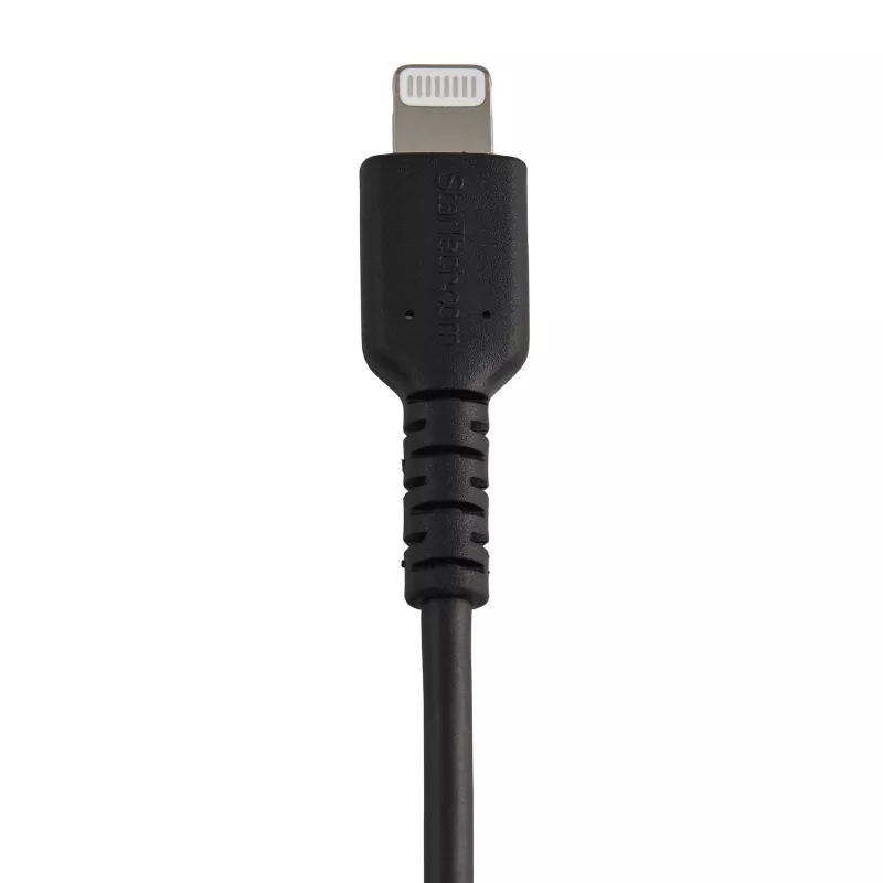 StarTech.com 15 cm USB-A į Lightning laidas – itin tvirtas, aramido pluoštu sustiprintas, Apple MFi sertifikuotas (juodas)