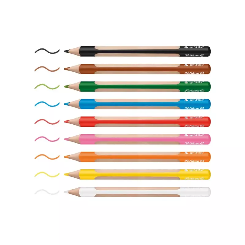 Akvareliniai pieštukai Pelikan griffix Multicolour 10 vnt.