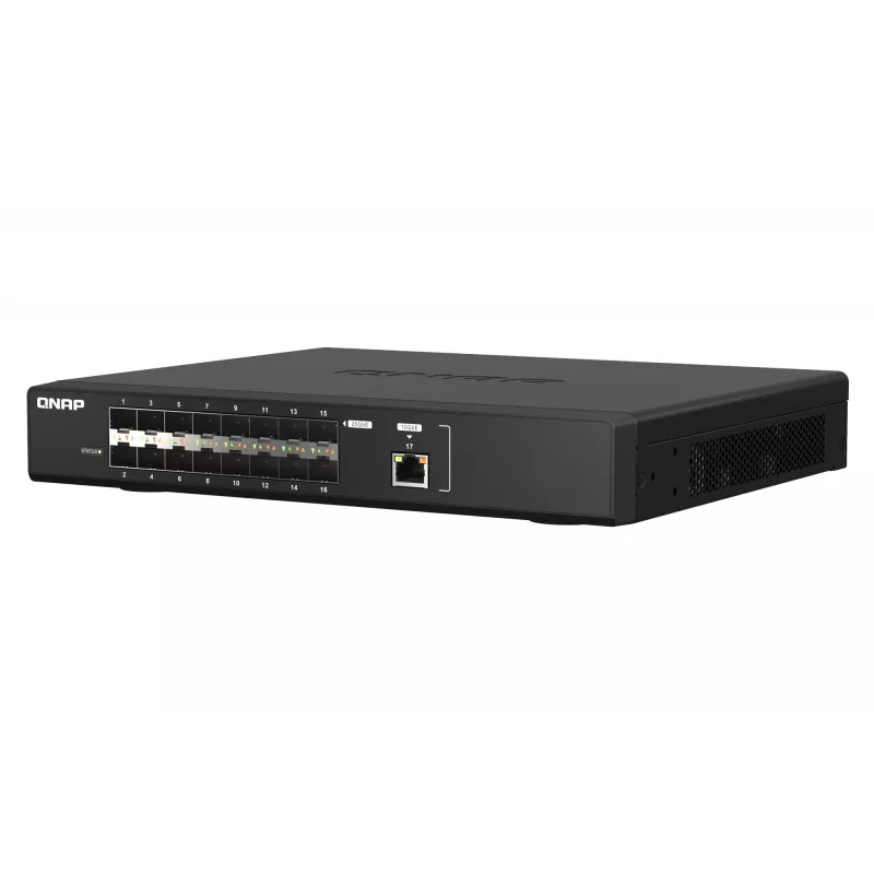 QNAP QSW-M5216-1T tinklo jungiklis, valdomas L2, juodas