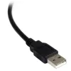 StarTech.com ICUSB2321FIS 1 prievado FTDI USB į RS232 DB9 nuosekliojo ryšio laidas, optiškai izoliuotas, 2,5 m, juodos spalvos