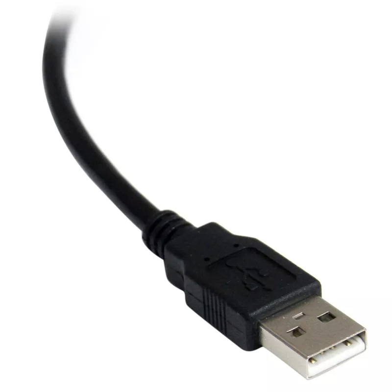 StarTech.com ICUSB2321FIS 1 prievado FTDI USB į RS232 DB9 nuosekliojo ryšio laidas, optiškai izoliuotas, 2,5 m, juodos spalvos