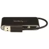 StarTech.com 4 prievadų nešiojamas USB 2.0 šakotuvas su įmontuotu kabeliu
