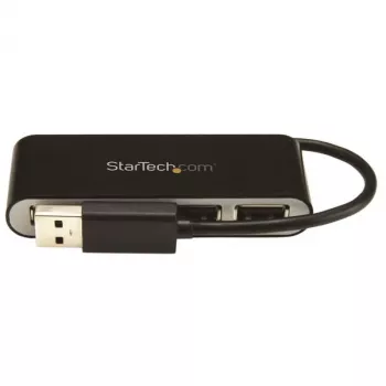 StarTech.com 4 prievadų nešiojamas USB 2.0 šakotuvas su įmontuotu kabeliu