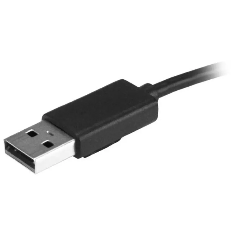 StarTech.com 4 prievadų nešiojamas USB 2.0 šakotuvas su įmontuotu kabeliu