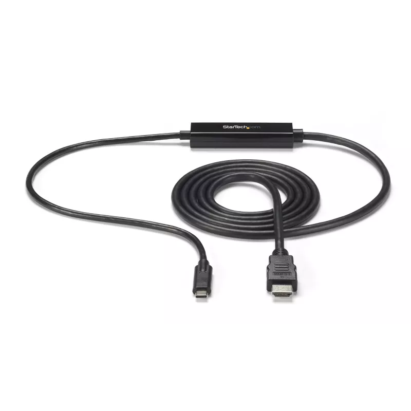 StarTech.com 6ft (2m) USB C į HDMI laidas - 4K 30Hz USB Type-C į HDMI vaizdo keitiklis - USB-C DP Alt režimo į HDMI monitoriaus adapteris - suderinamas su Thunderbolt