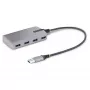 StarTech.com 4 prievadų USB šakotuvas – USB 3.0 5Gbps, maitinamas iš magistralės, USB-A į 4x USB-A su papildomu maitinimo įėjimu – nešiojamas šakotuvas nešiojamam ir staliniam kompiuteriui, 30 cm laidas