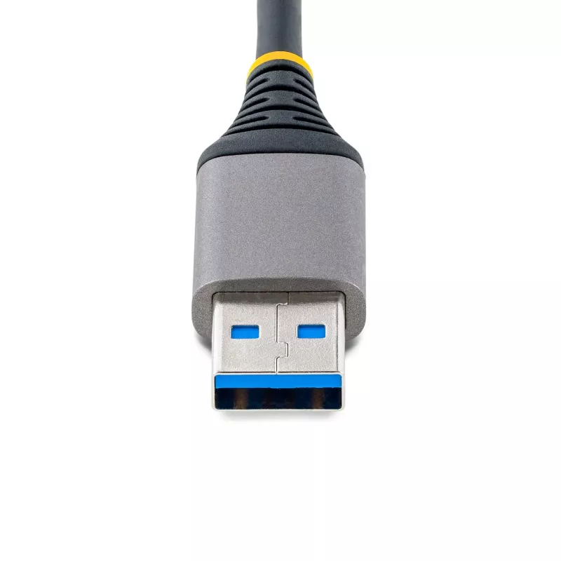 StarTech.com 4 prievadų USB šakotuvas – USB 3.0 5Gbps, maitinamas iš magistralės, USB-A į 4x USB-A su papildomu maitinimo įėjimu – nešiojamas šakotuvas nešiojamam ir staliniam kompiuteriui, 30 cm laidas