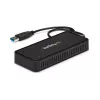 StarTech.com USB 3.0 Mini Dock – nešiojama USB-A stotelė su dviem DisplayPort 4K 60Hz ir Gigabit Ethernet – 30 cm kabelis