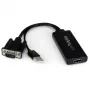 StarTech.com VGA į HDMI adapteris su USB garsu ir maitinimu – nešiojamas VGA į HDMI keitiklis – 1080p