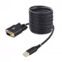 StarTech.com USB į RS232 adapterio laidas, 3 m, USB-A į DB9, FTDI, COM išlaikymas, ESD apsauga