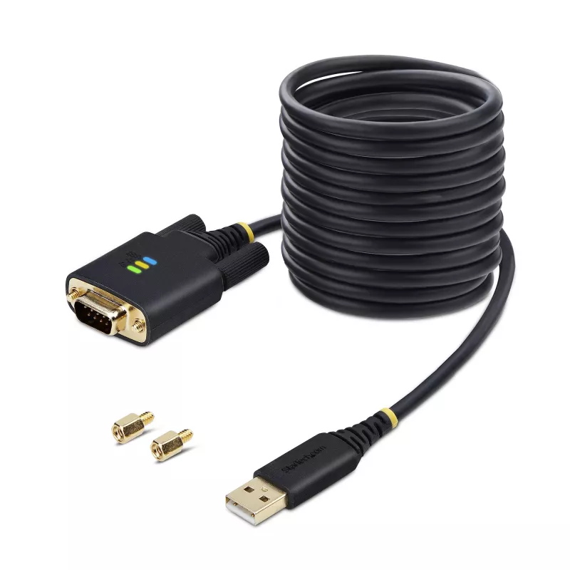 StarTech.com USB į RS232 adapterio laidas, 3 m, USB-A į DB9, FTDI, COM išlaikymas, ESD apsauga