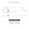 StarTech.com USB į RS232 adapterio laidas, 3 m, USB-A į DB9, FTDI, COM išlaikymas, ESD apsauga