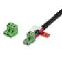 StarTech.com 160W universalus nuolatinės srovės maitinimo adapteris (24V/6,6A), 1,2 m dviejų laidų laidas, 2/3 kontaktų gnybtų blokai, 100-240V kintamosios/nuolatinės srovės išorinis maitinimo šaltinis pramoniniams USB centrams, NA/JK/EU/ANZ