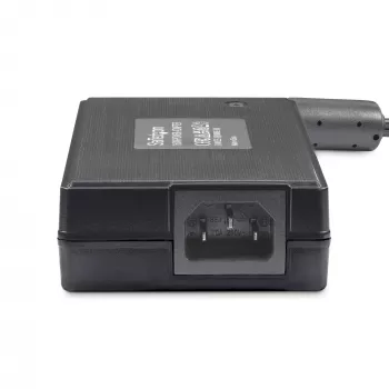 StarTech.com 160W universalus nuolatinės srovės maitinimo adapteris (24V/6,6A), 1,2 m dviejų laidų laidas, 2/3 kontaktų gnybtų blokai, 100-240V kintamosios/nuolatinės srovės išorinis maitinimo šaltinis pramoniniams USB centrams, NA/JK/EU/ANZ