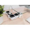DIGITUS DA-70620 4-jų lizdų lankstus maitinimo blokas su 2 USB prievadais ir jungikliu
