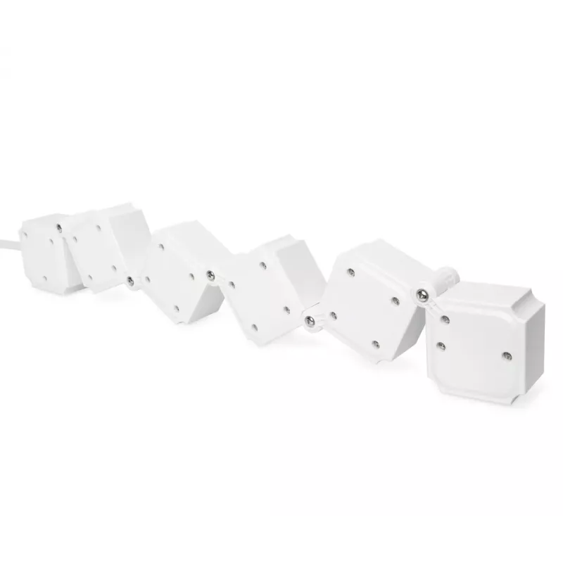 DIGITUS DA-70620 4-jų lizdų lankstus maitinimo blokas su 2 USB prievadais ir jungikliu