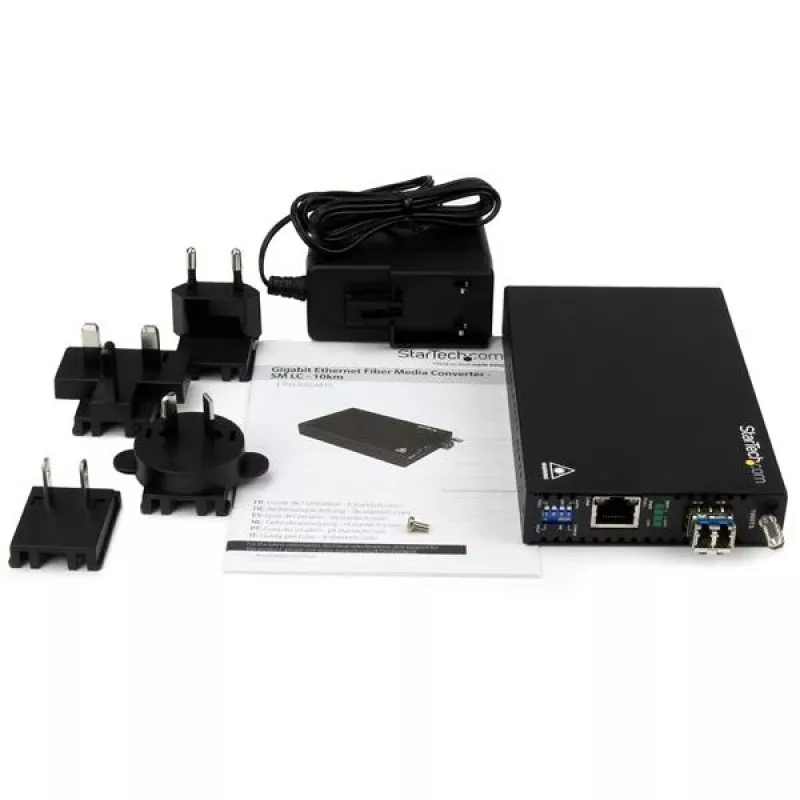 StarTech.com Gigabit Ethernet vario į šviesolaidį medijos keitiklis - SM LC - 10 km